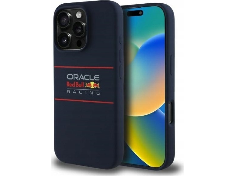 Red Bull Red Bull Red Bull Silikon Horizontal Logo Magsafe Apple Iphone 16 Pro Max Telefon Fall Blau