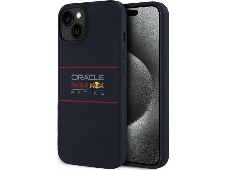 Red Bull Red Bull Red Bull Silikon Horizontal Logo Magsafe Apple Iphone 15 Telefon Fall Blau