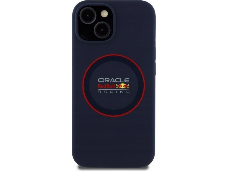 Red Bull Rbhmp14s24siilvr Iphone 14 6.1  " Hard Case Navy Silicone Red Ring Magsafe