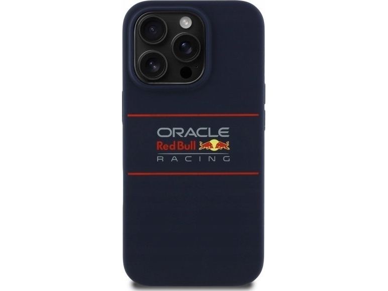 Red Bull Rbhmp14l24sihsrv Iphone 14 Pro 6.1  " Hard Case Navy Silicone Horizontal Logo Magsafe