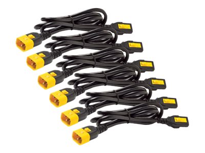 Apc Stromkabel-Set (Je 6), Verriegelbar, C13 Auf C14, 1,2 M, 1,21 M, Iec C14, C14-Koppler, 10 A