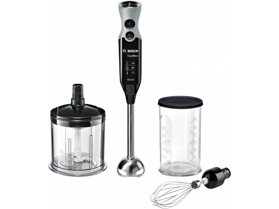 Produktfoto för Bosch ErgoMixx MSM67160 - Handmixer - 750 W - svart/grå