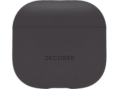 Decoded Silicone Aircase - Beskyttende Silikoneetui Til Airpods 4. Generation (Charcoal)