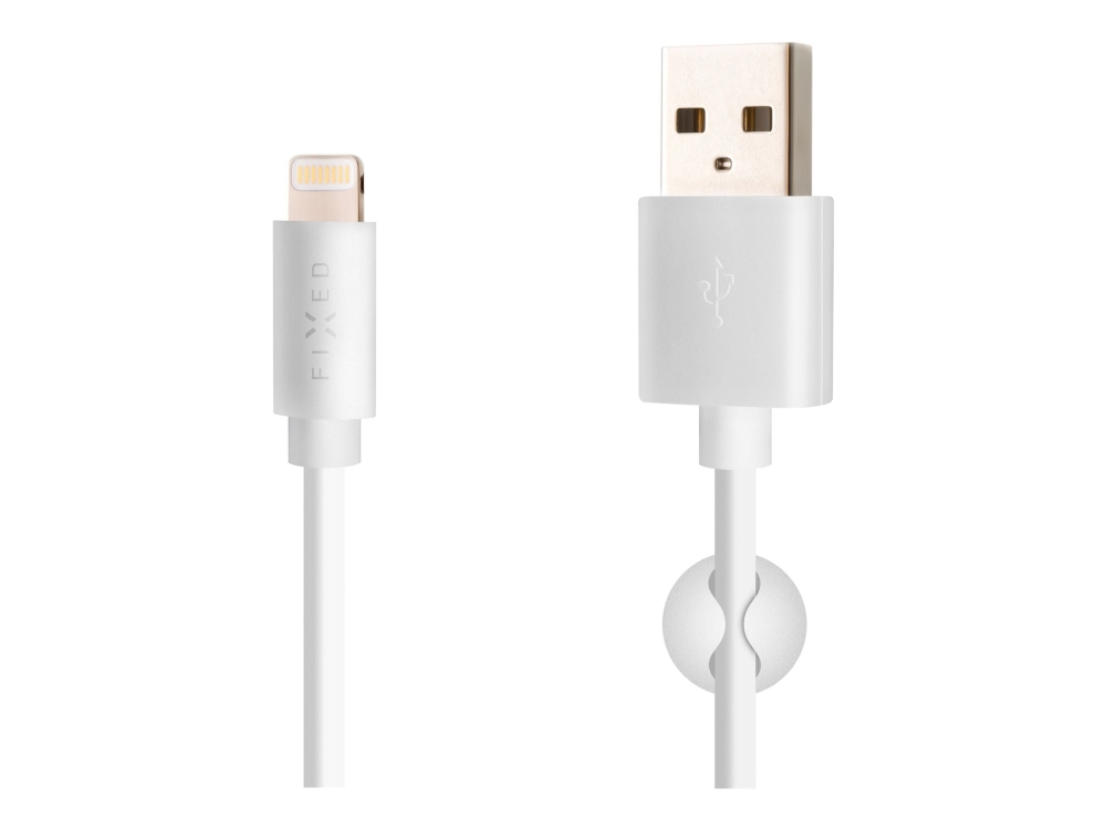 FIXED FIXD-UL2M-WH, 2 m, Lightning, USB C, Uros, Uros, Valkoinen