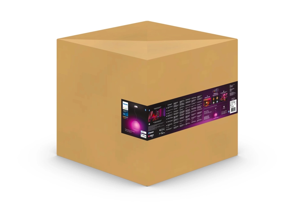 Philips Hue White and Color Ambiance Flourish - Hängande lampa - LED - totalt: 48.5 W - klass G - RGB/varmt till kallt vitt ljus - 2000-6500 K - vit | Smarta hem - Philips Hue lampor - Takpendel | GameStuff