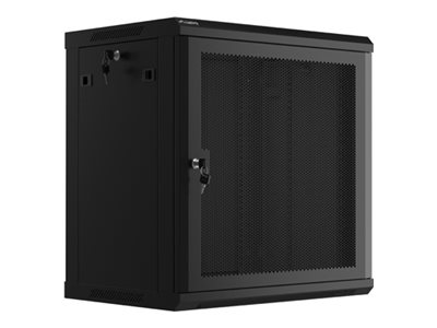 Lanberg - Rack Kabinet - Vægmonterbar - Sort, Ral 9004 - 12U - 19"