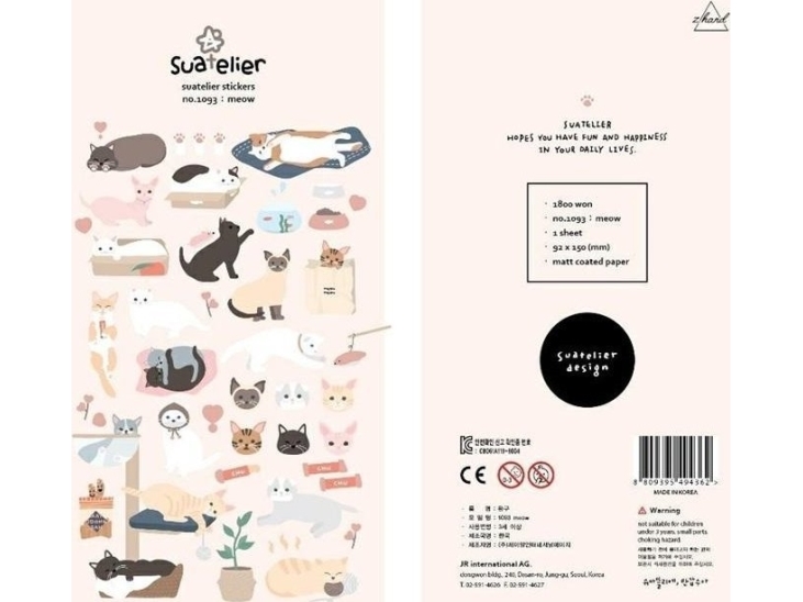 Susy Card Dekorative Aufkleber, Kätzchen