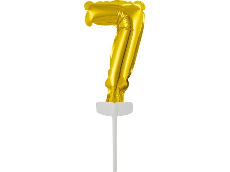 Amscan Folienballon Mini Nummer 7 Gold 7,5X12cm