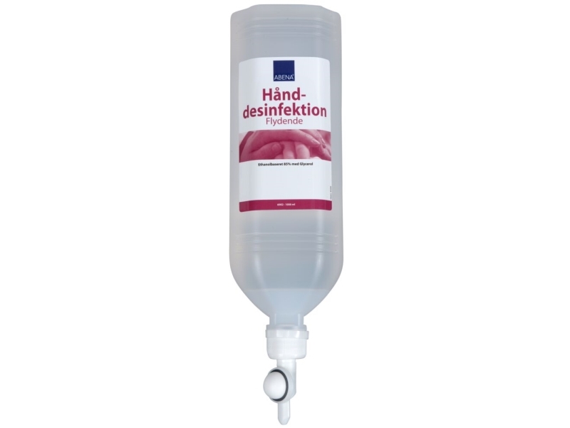 Hånddesinfektion, Abena, 1000 Ml, 85% Alkohol, Med Glycerin - (12 Stk.)