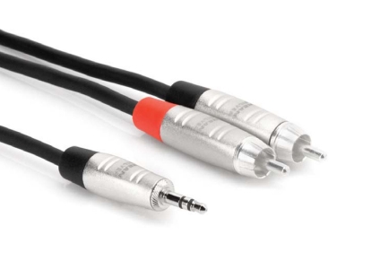 Hosa - Pro Trs 3,5 Mm - 2 X Rca 3 M Kabel