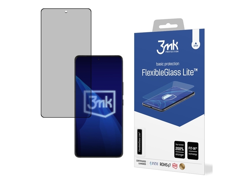 3mk Flexibleglass Lite Asus Rog Phone 9 Rog Phone 9 Pro Slagtålig Reptålig Svart Transparent 1 Styck