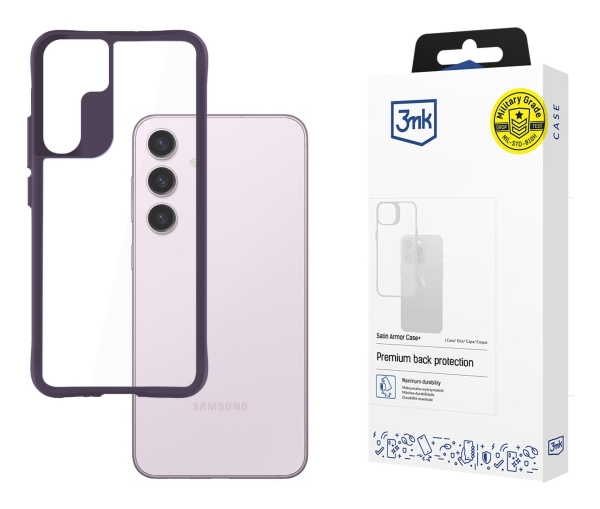 Tasche 3Mk Satin Armor Case+ Sam S24 Lila/Violett