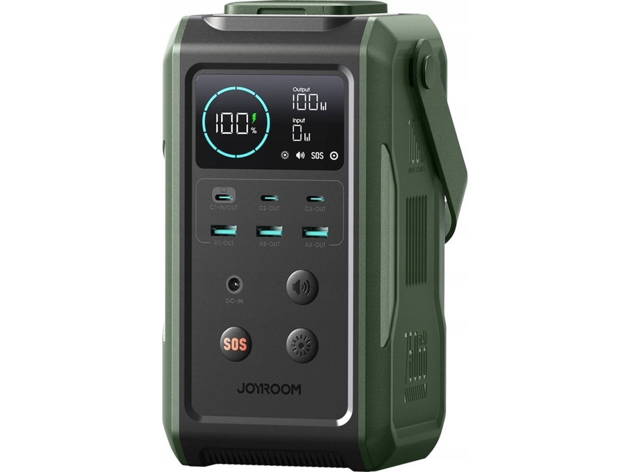 Joyroom Powerbank Joyroom Jr Pbf10 75000mah 100w 3x Usb C 3x Usb A Ze Skadan Latark I Rczk Zielony