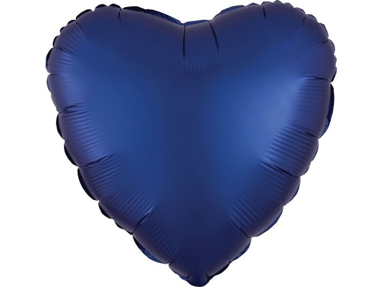 AMSCAN Lustre Marinblå hjärta folieballong 43cm bulk 9914111-92 | Skola & Hobby - Festdekorera - Ballonger | GameStuff