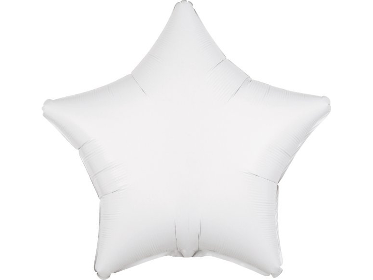 Amscan Folienballon Metallisch Weißer Stern 48 Cm Lose 9914091-92