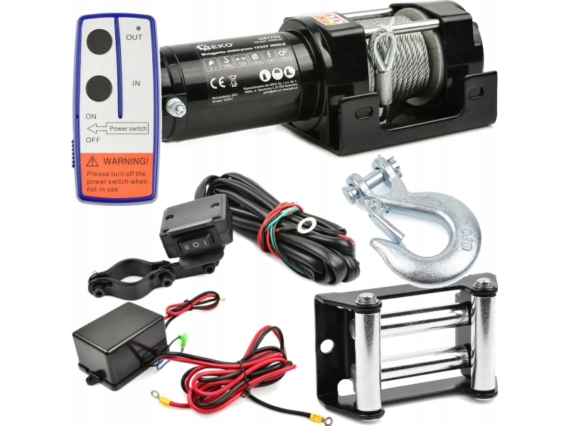 Geko elektrisk spil 12V 3500LB (2)