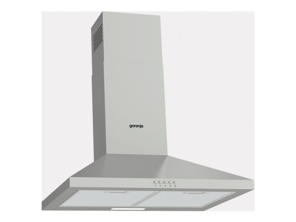 Gorenje G400 WHC629E4X-DE - Hætte - skorsten - bredde: 60 cm - dybde: 45 cm - udtrækning og recirkulation (-) - rustfrit stål