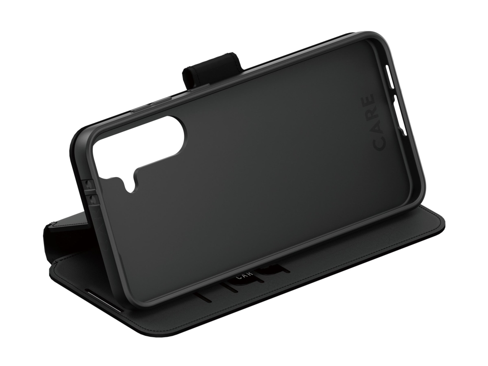 Care By Panzerglass Vikbart Fodral För Mobiltelefon Med Fallbart Stall Termoplastisk Polyuretan Tpu Polyuretanlader Svart För Samsung Ga