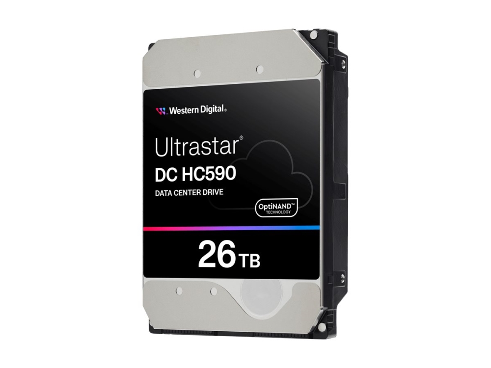 WD Ultrastar DC HC590 - Harddisk - Data Center - krypteret - 26 TB - intern - 3.5 - SAS 12Gb/s - 7200 rpm - buffer: 512 MB - Self-Encrypting Drive (SED)