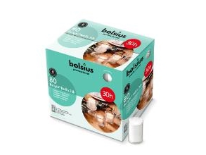 Refill Relight Brændetid 30 Timer Til Glaslys Klar,80 Stk/Krt