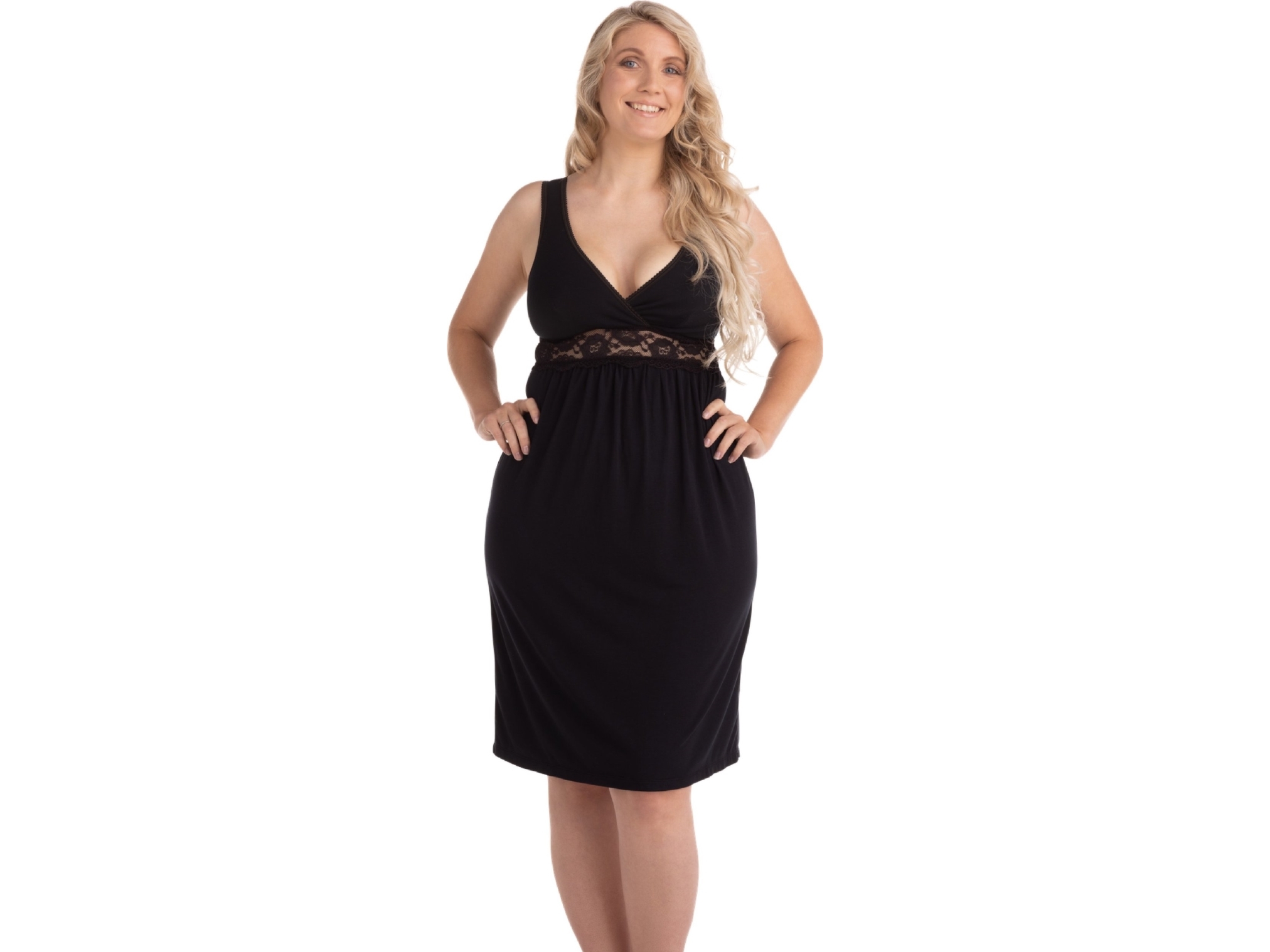 Carriwell Carriwell Maternity & Nursing Nightie Black S, 602000