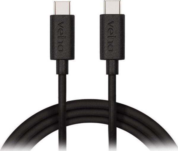 Veho Usb-C Auf Usb-C Kabel 1 M Schwarz (Usb-Ct To Usb-Ct Charge And)