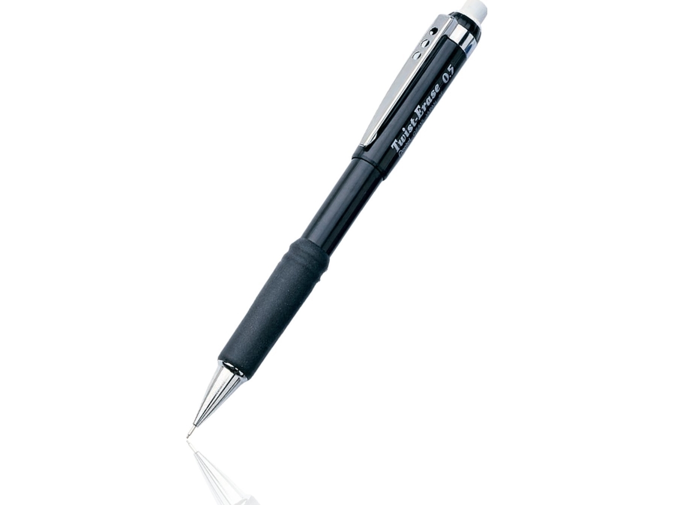 Stiftblyant Pentel Twist-Erase, 0,9 Mm, Sort
