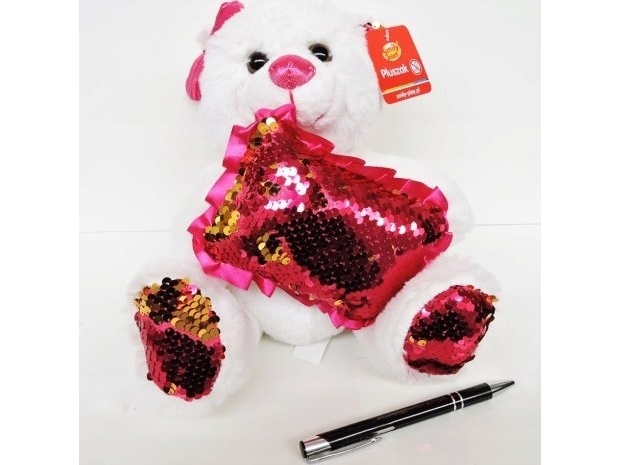 Smily Play Pluszowy miś cekinowa podu.SmilyPlay SP84390 43908 | Leksaker - Nallar - Interaktiva/elektroniska nallar | GameStuff