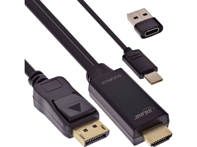 Inline 17162I, 2 M, Sort, Aktiv Videoomformer, Taiwan, Rohs, Tüv Mark, 116 G