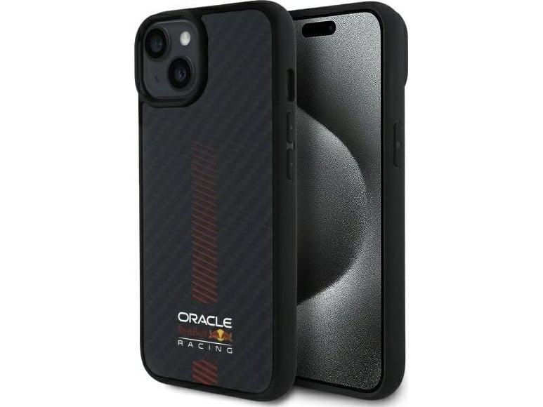 Red Bull Red Bull Red Bull Bull Carbon Powerbar Magsafe Case Für Iphone 14 Schwarz