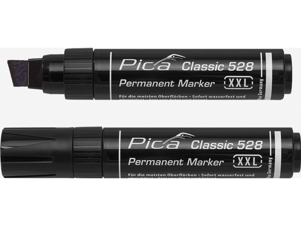 Pica-Marker Pica Permanentmarker 4-12Mm, Wedge Tip, Juodas Retail Pack.