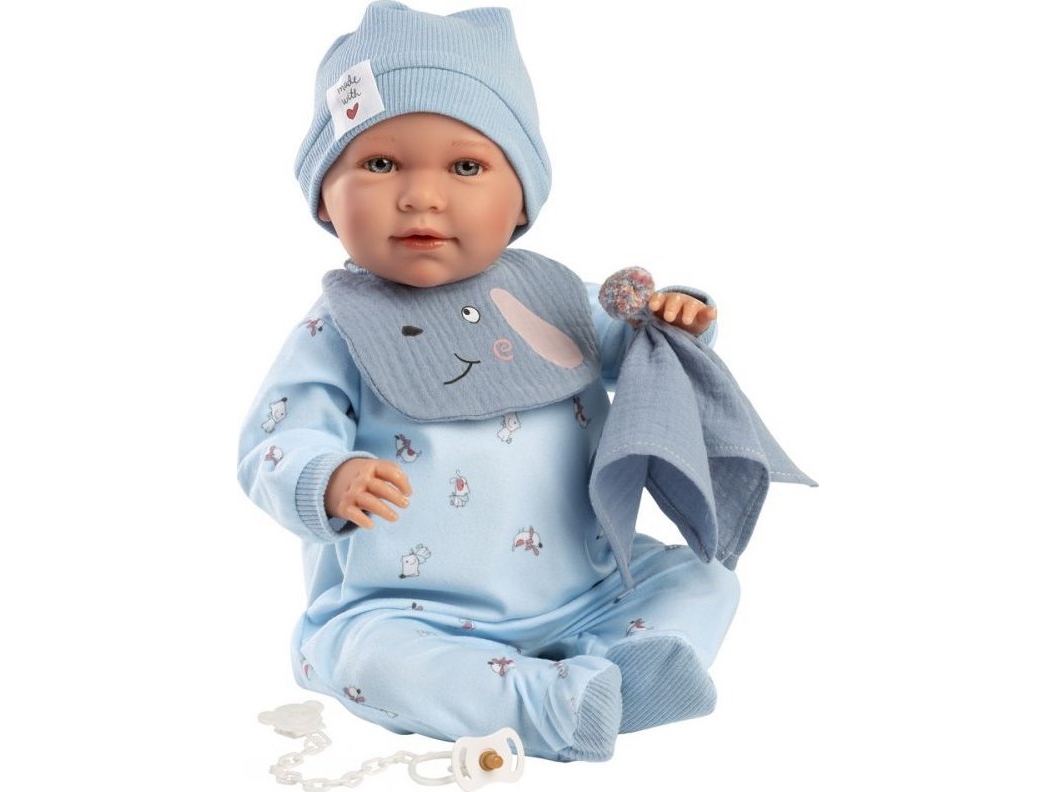 Llorens Llorens 27420 Babypuppe Mimo In Mütze Und Lätzchen Mit Kuscheliger Windel