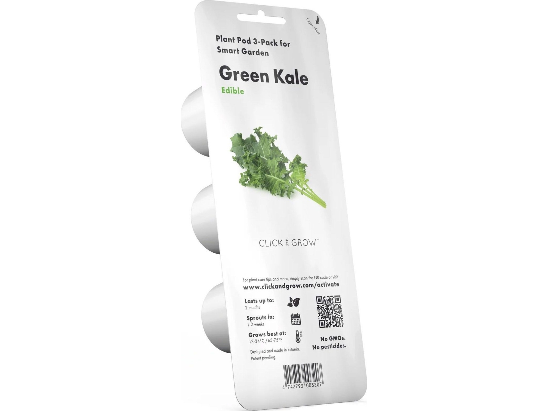 Click And Grow Click &amp Grow Frön för smart pot - Grönkål, 3 st. | Smarta hem - Smart Klimatkontroll - Smart Garden | GameStuff