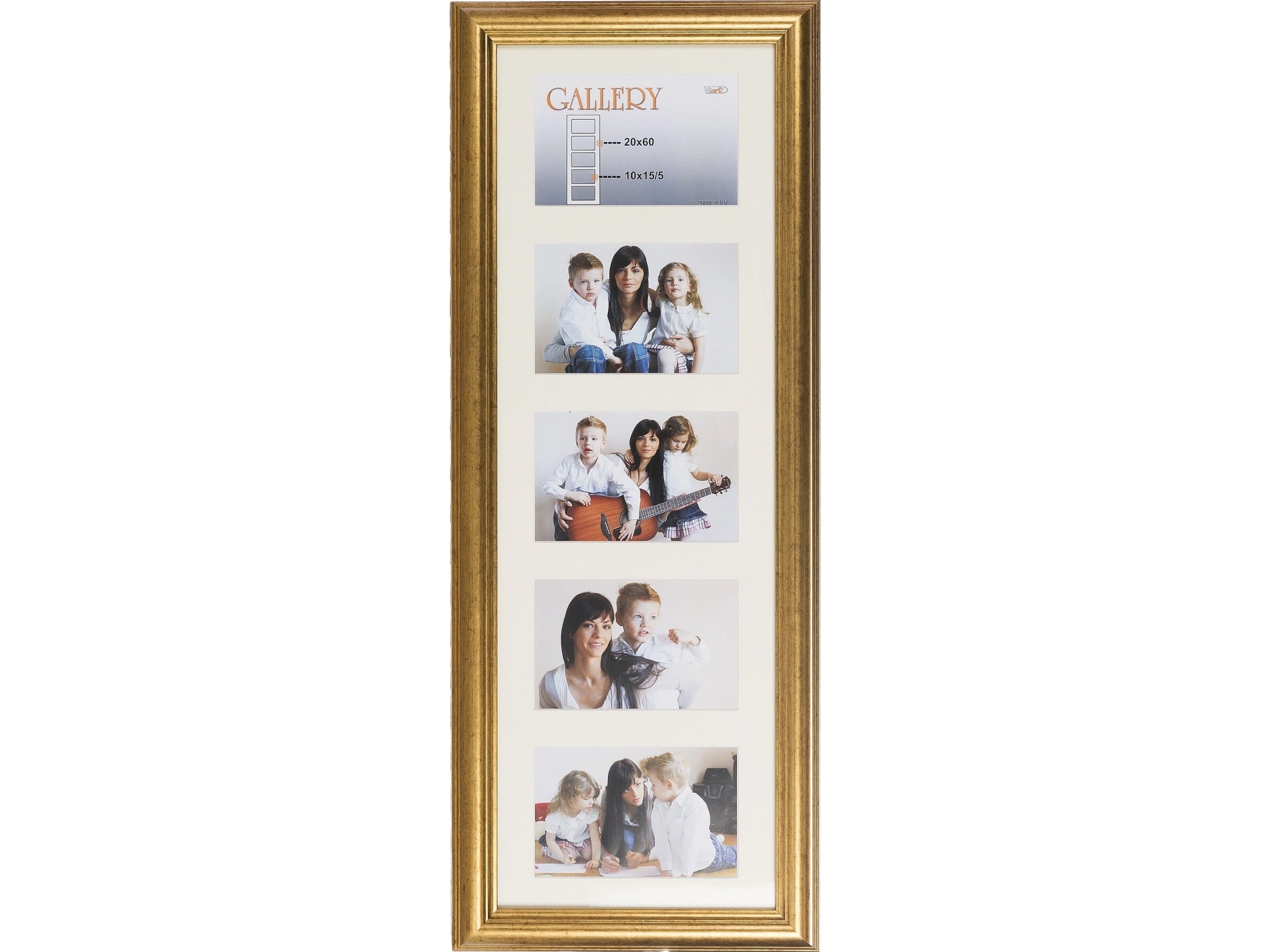 Victoria Collection Photo Frame Ema Gallery 20x60/5/10x15 Auksinis Vf3967