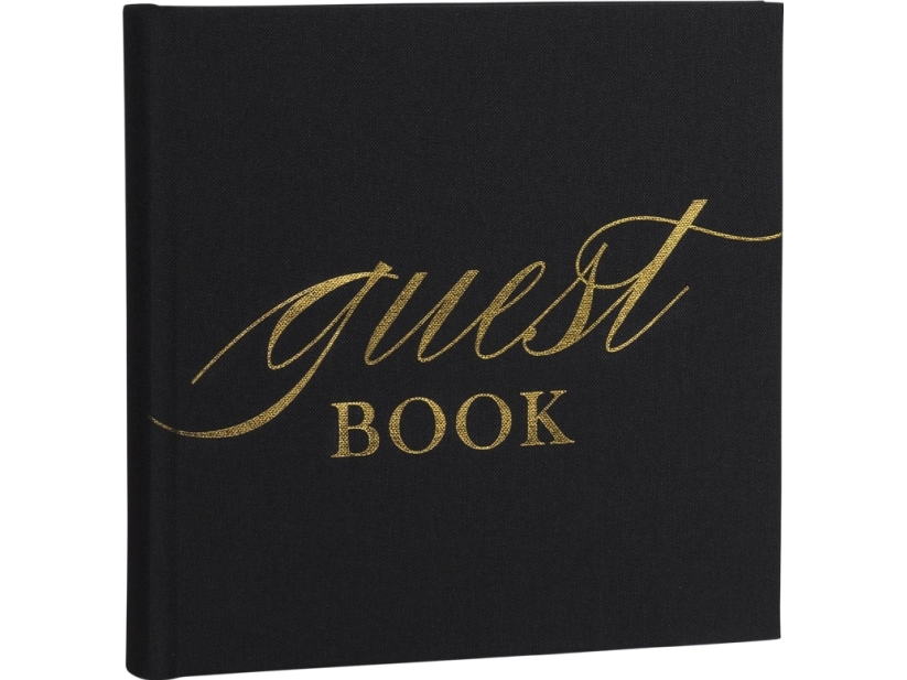Focus Focus Base Line Canvas Album 20X20 Guestbook Juodas