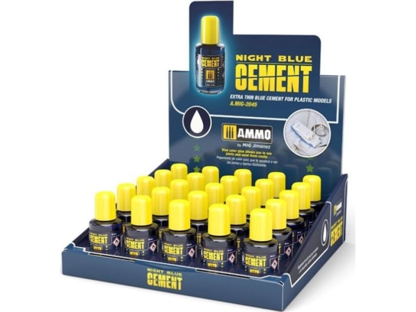 Vallejo Ammo: Night Blue Cement Display (25) | Hobby - Modellbygge - Plast Byggmodeller - tillbehör | GameStuff