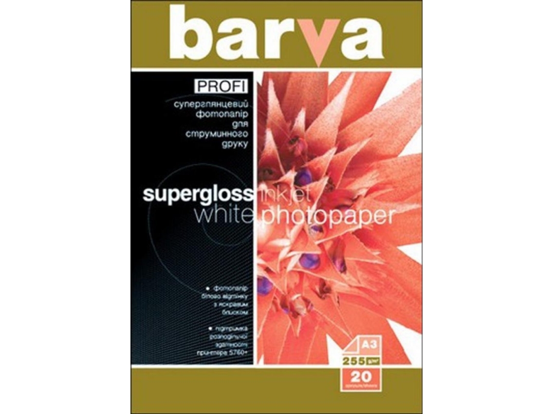 Fotopopierius Barva Profi Super Blizgus, 255 G/M², A3, 20 Lapų