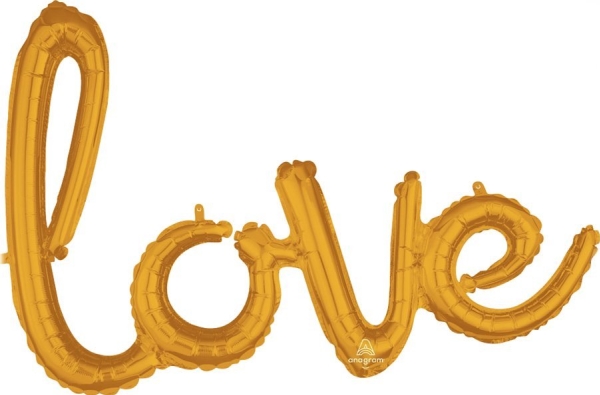 Teka Folienballon Love Gold