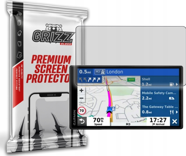 Etui Til Navigation Grizzglass Mat Folie Paperscreen Til Garmin Drivesmart 55 Live Traffic