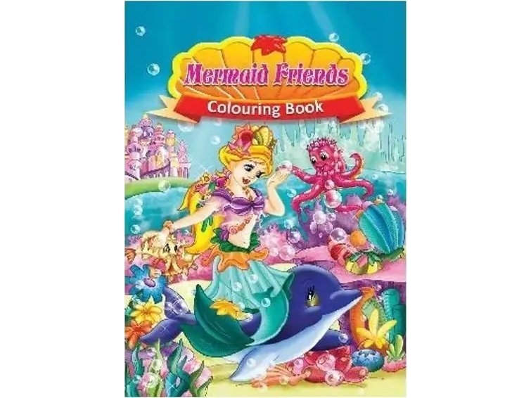 Malerbok A4 Mermaid Friends 16 sider |
