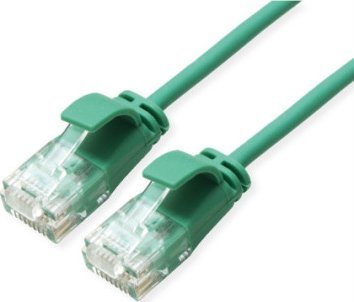 Roline Grün 21.44.3933 Rj45 Netzwerkkabel, Patchkabel Cat 6A U/Utp 1,00 M Grün Ungeschirmt, Halogenfrei, Flammwidrig 1 Stück