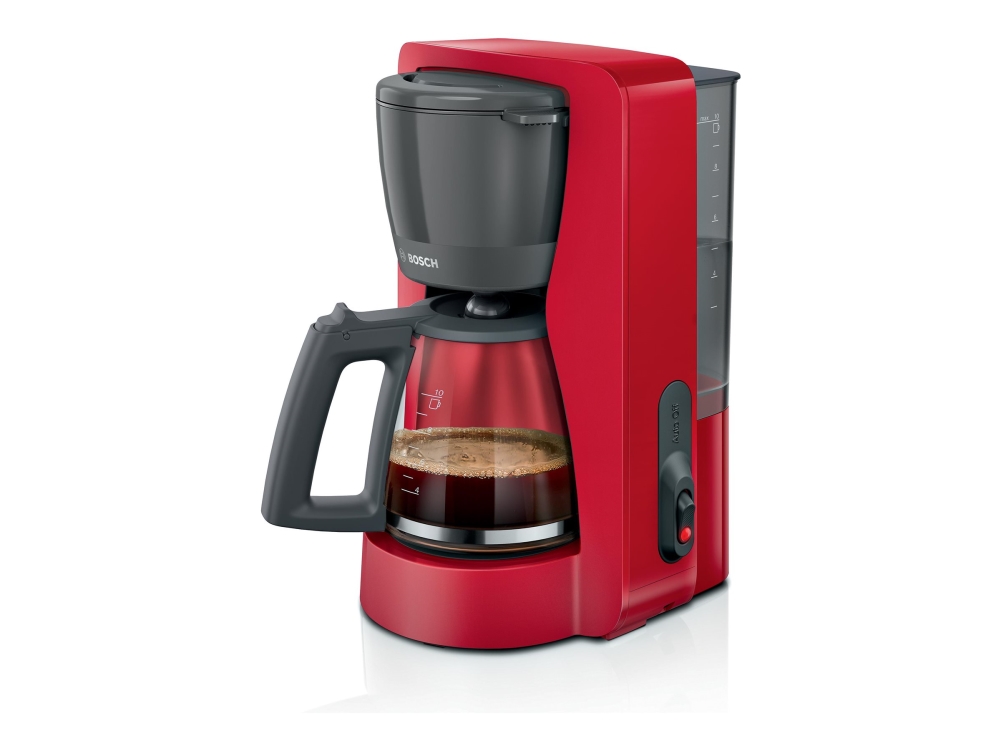 Bosch Tka2m114, Filterkaffeemaschine, 1,25 L, Gemahlener Kaffee, Rot