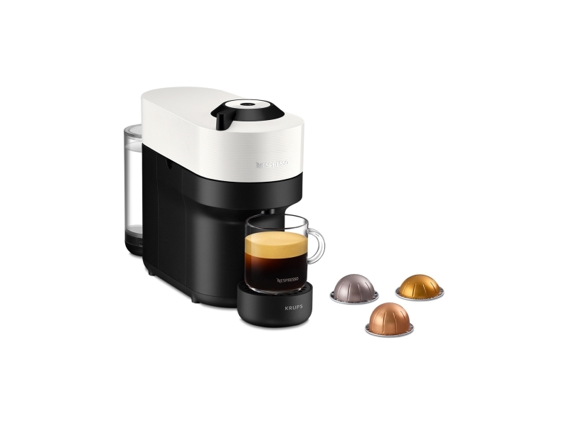 Bilde av Krups Vertuo Pop XN9201, Kapseldrevet kaffemaskin, 0,56 l, Kaffe kapsyl, 1500 W, Sort, Hvit