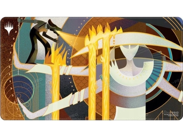 Ultra-Pro Ultra Pro: Magic The Gathering - March of the Machine - White Stitch Playmat - Version 2 | Leksaker - Spel - TCG tilbehör | GameStuff