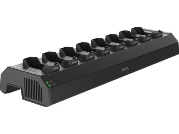 Axis W701 Mk Ii - Opladnings- Og Synkroniseringsstation - 120 Watt - 8 Udgangsporte (Stik Til Bodycam) (02970-002)