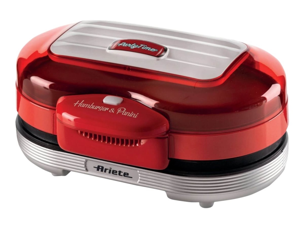 Ariete Party Time 0205 - Burgermaskine - 1.2 Kw - Rød