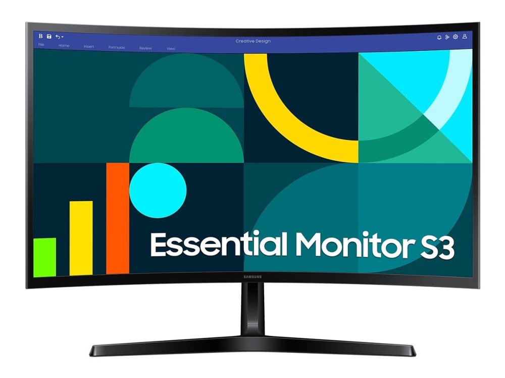 Samsung S27d366gau S36gd Series Led Skærm Kurvet 27  " 1920 X 1080 Full Hd 1080p @ 100 Hz Va 250 Cd/m² 3000:1 4 Ms Hdmi Vga So