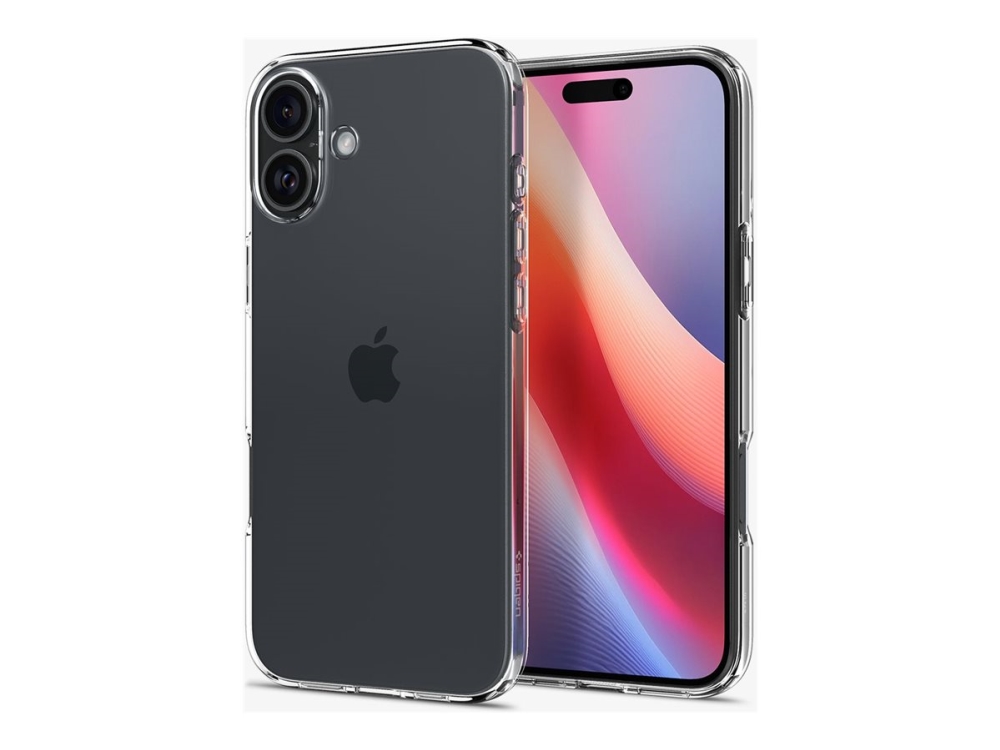 Spigen Liquid Crystal - Bagsidecover Til Mobiltelefon - Termoplastisk Polyuretan (Tpu) - Krystalklar - For Apple Iphone 16 Plus
