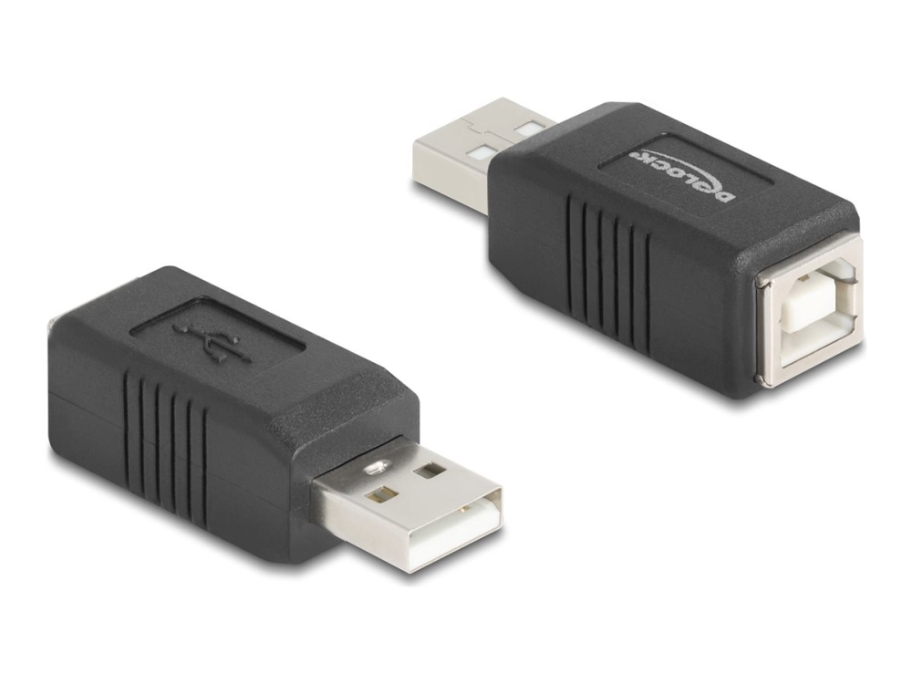 Delock - Usb-Adapter - Usb (Han) Til Usb Type B (Hun) - Usb 2.0 - Sort