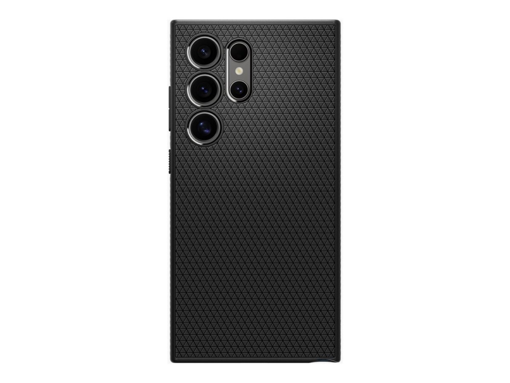 Spigen Liquid Air Baksidesskydd För Mobiltelefon Termoplastisk Polyuretan Tpu Mattsvart För Samsung Galaxy S24 Ultra